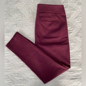 Loft - Wine Red Button Pants